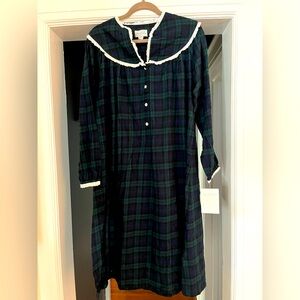 Lanz of Salsburg Cottagecore flannel womens nightgown -S